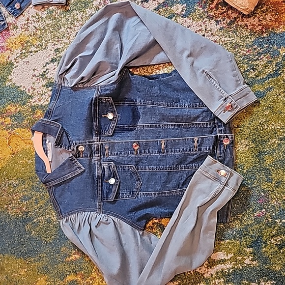 Evil Eye jean jacket handmade - Picture 2 of 3